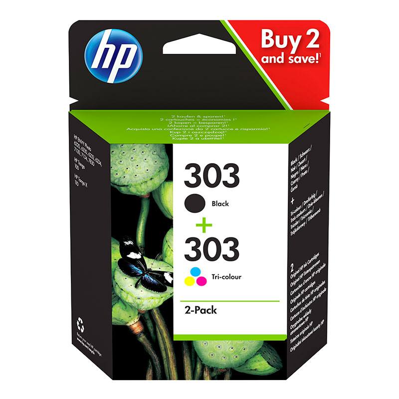 Acheter Cartouche D’encre Hp 303 Pack De 2 , Noire Et Trois Couleurs, Authentiques (3ym92ae) Bon état - 44,98 € Cartouche D’encre Hp 303 Pack De 2 , Noire Et Trois Couleurs, Authentiques (3ym92ae) Bon état - reconditionné disponible sur Electro Depot
